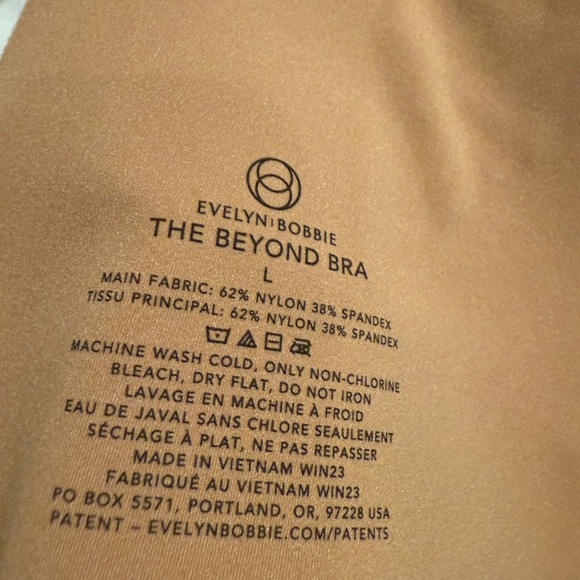 Evelyn & Bobbie Beyond Bra Wirefree Amazing Tech Smooth Soft Size L Mica NWOT - Picture 3 of 9